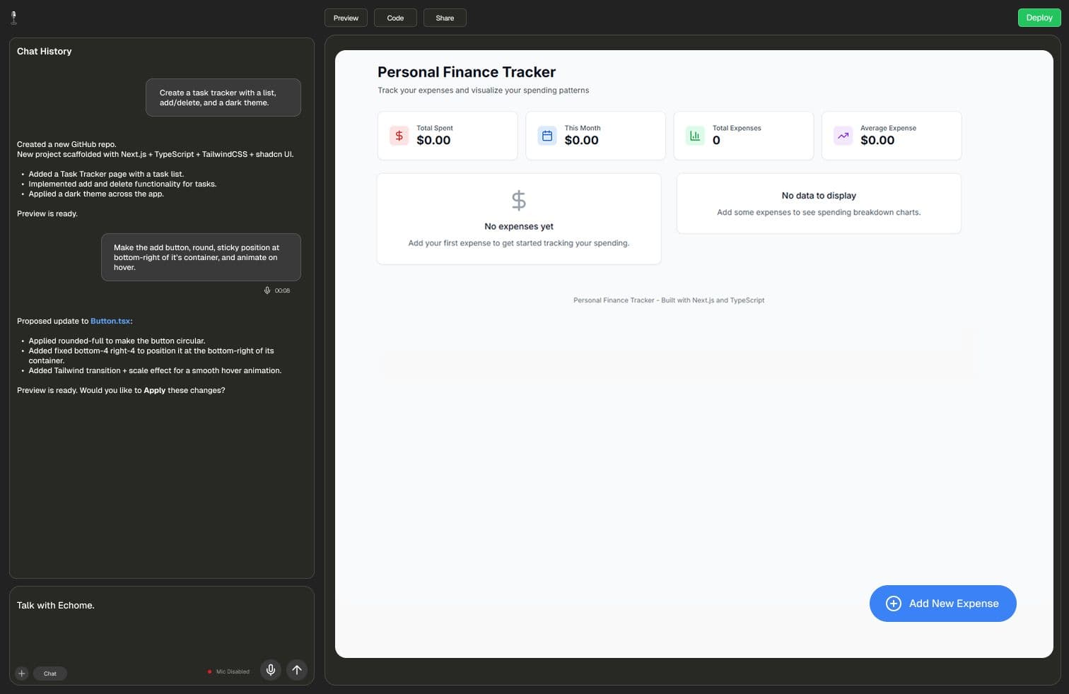 Live Preview, Builder