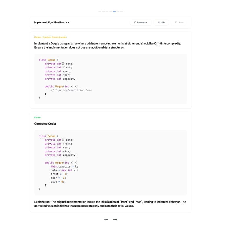 Example Q+A, Desktop